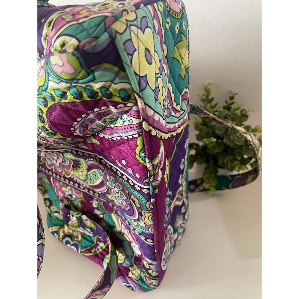 EUC Vera Bradley Glenna Shoulder Bag in Flora - Quilted Cotton Floral Tote - Picture 8 of 11